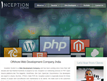Tablet Screenshot of inceptionsystem.com